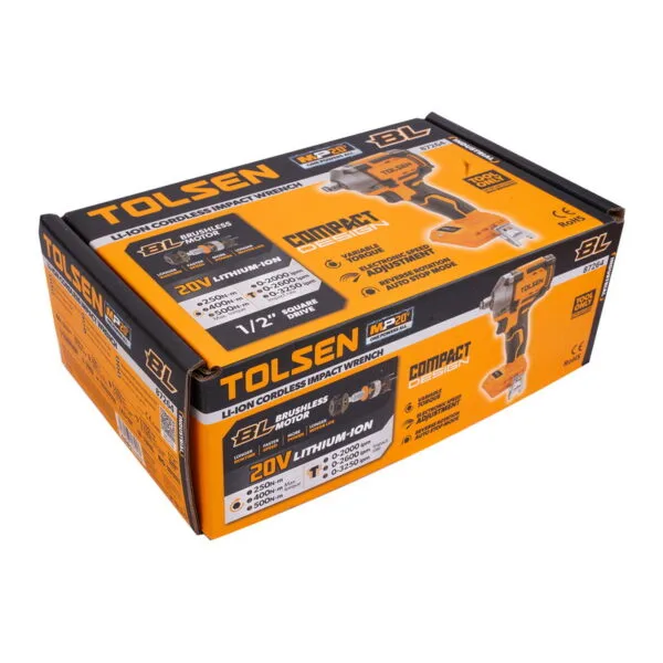 TOLSEN CORDLESS IMPACT WRENCH 20V W/O B