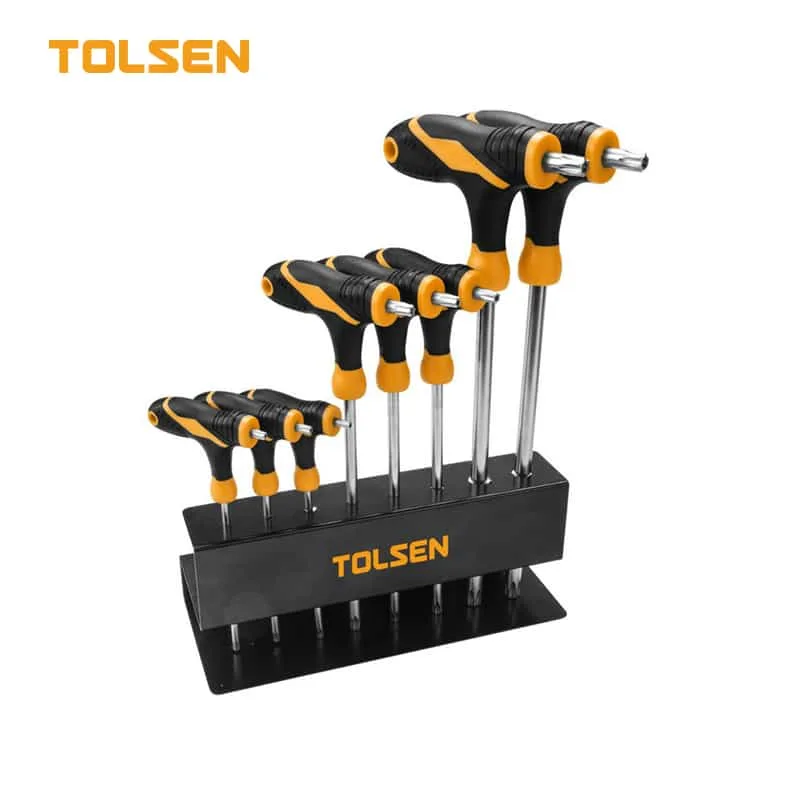 TOLSEN 8PCS TORX T-HANDLE SCREWDRIVERS SET (INDUSTRIAL)