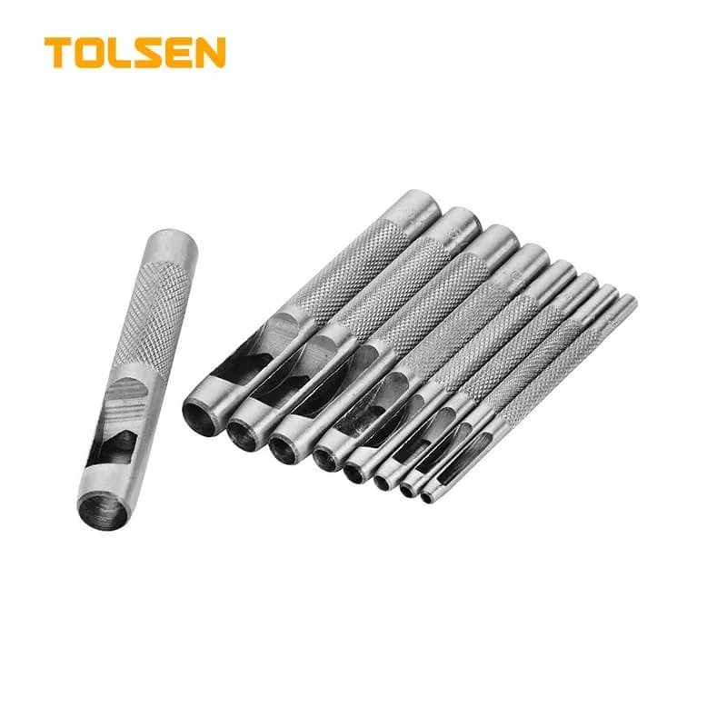 TOLSEN 9PCS LEATHER PUNCHER