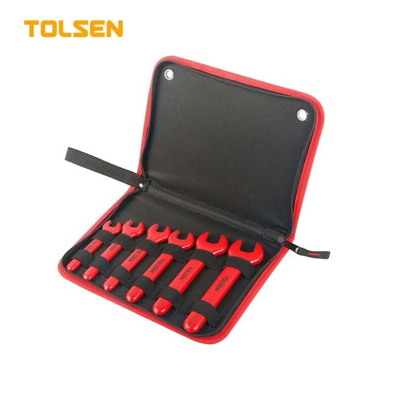TOLSEN 6PCS INSULATED OPEN END SPANNER SET (PREMIUM)